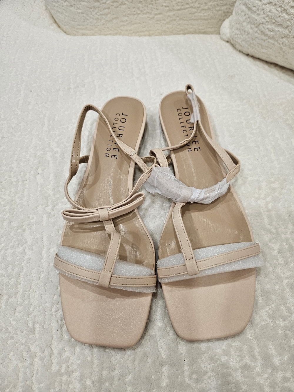 Journee Collection Women’s Nude Slingback Sandals